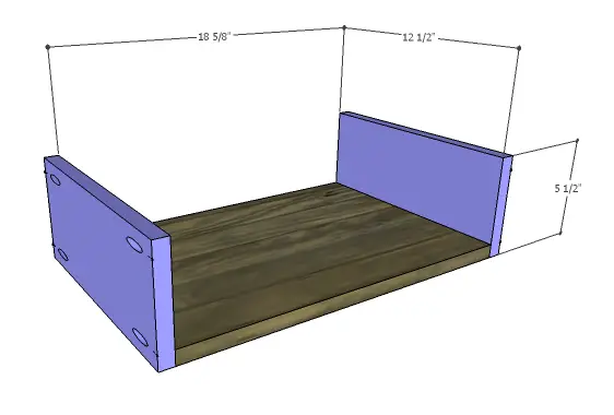 DIY Plans to Build a River Crest Media Chest_Small Drawer BS