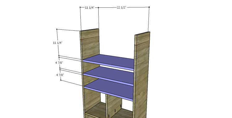 DIY Plans to Build a Rolling Storage Cubby_Shelves 2