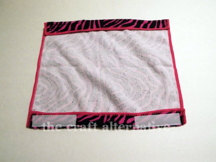 How to Make a Reusable Cloth for a Dry Floor Sweeper fold and stitch in place