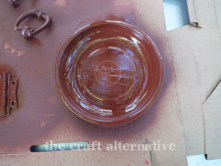 magnetic pin bowl spraying with primer