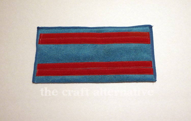 How to Make a Reusable Pad for a Wet Floor Sweeper applying velcro to cloth