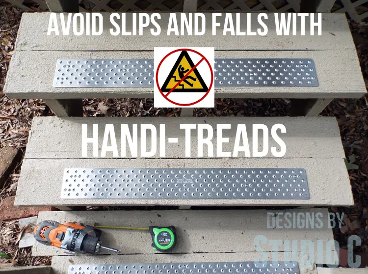 Installing Handi-Treads on Exterior Stairs caption