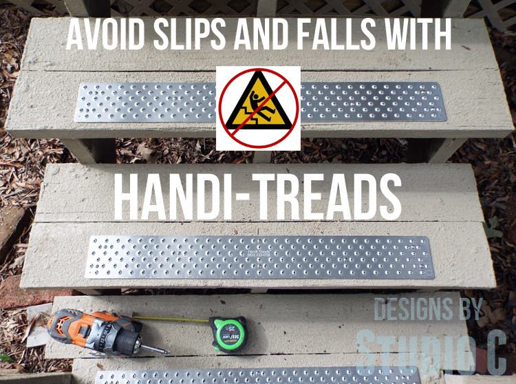 Installing Handi-Treads on Exterior Stairs caption