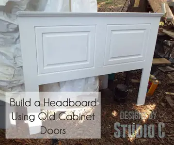 An Easy To Build Headboard Using Unexpected Pieces