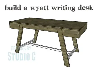 An Easy To Build Industrial Style Writing Desk