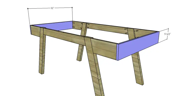 DIY Plans to Build a Wyatt Writing Desk_End Framing