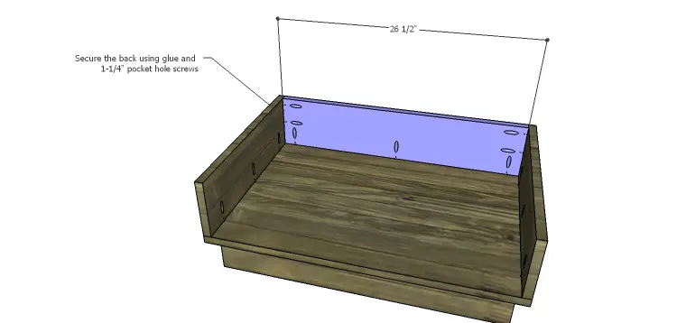 DIY Plans to Build the Ava Chest of Drawers_Drawer Box Back