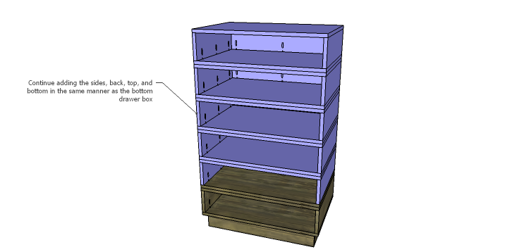 DIY Plans to Build the Ava Chest of Drawers_Drawer Box Layers