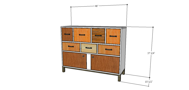 DIY Plans to Build a Mismatched Dresser
