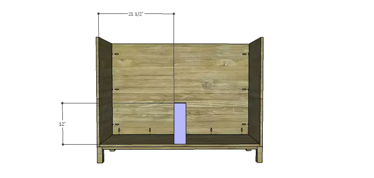 DIY Plans to Build a Mismatched Dresser_Lower Divider