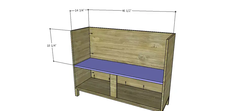 DIY Plans to Build a Mismatched Dresser_Middle Shelf