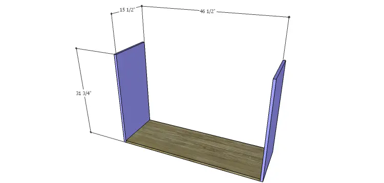DIY Plans to Build a Mismatched Dresser_Sides & Bottom