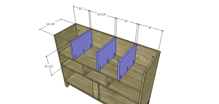 DIY Plans to Build a Mismatched Dresser_Upper Dividers