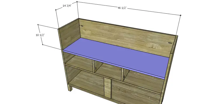 DIY Plans to Build a Mismatched Dresser_Upper Shelf