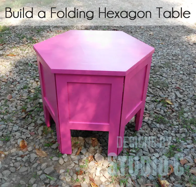 DIY Plans to Build a Folding Hexagon Table SANY2632
