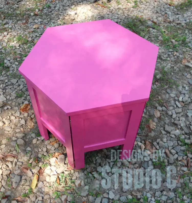 DIY Plans to Build a Folding Hexagon Table SANY2633
