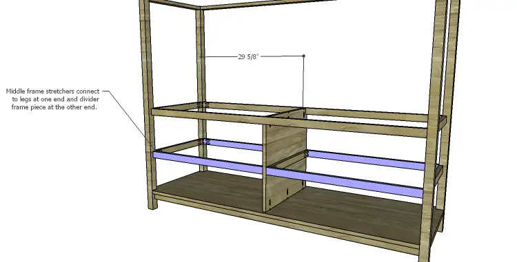 DIY Plans to Build a Forester Sideboard_Middle Frame Stretchers