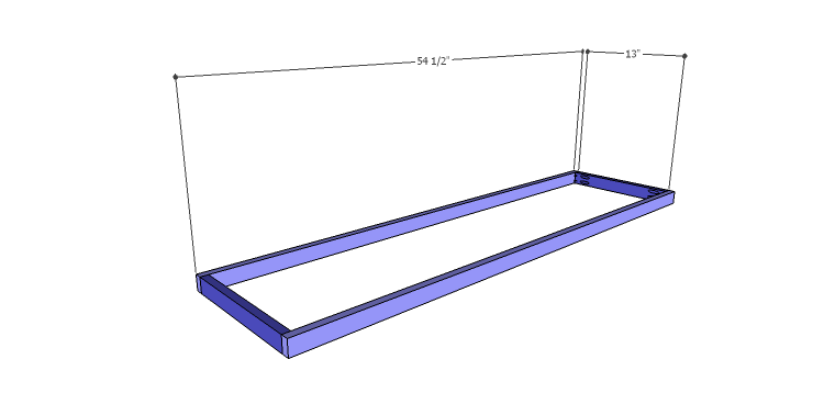 DIY Plans to Build a Cato Sideboard_Shelf Frame 1