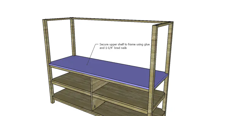 DIY Plans to Build a Forester Sideboard_Upper Shelf