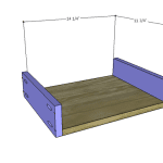 DIY Plans to Build an Elmore Console Table with Stools_Outer Drawer BS