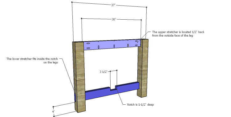 DIY Plans to Build a Magness Dining Table_Sides