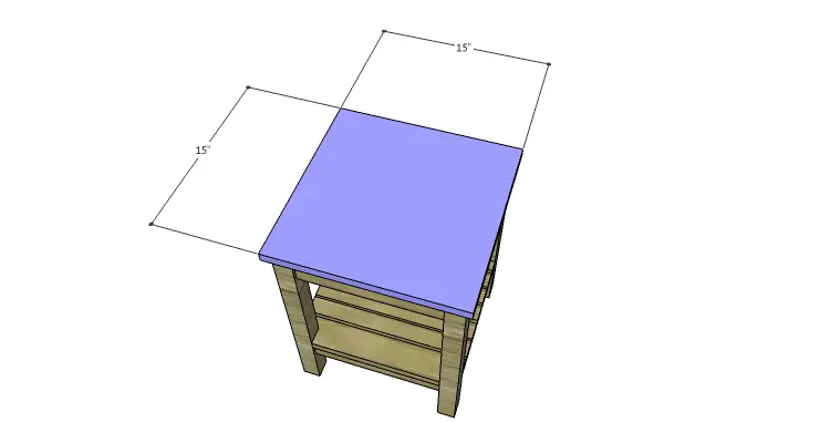 DIY Plans to Build an Elmore Console Table with Stools_Stool Seat