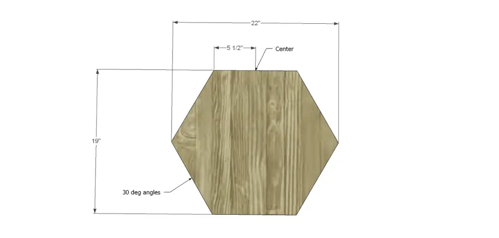 DIY Plans to Build a Folding Hexagon Table_Top