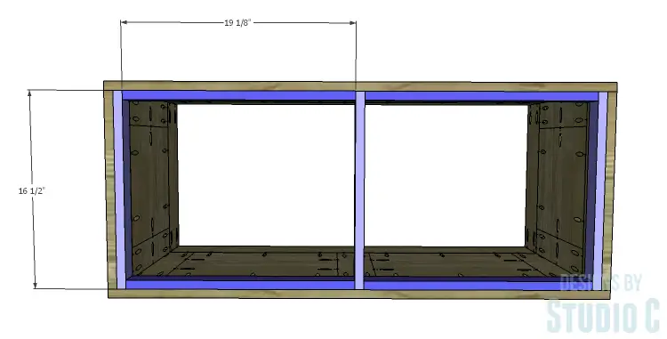 DIY Plans to Build a Slatted Hall Bench_Bottom Frame
