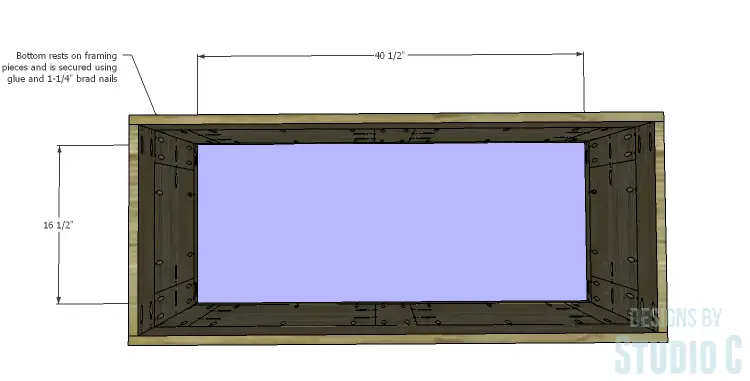 DIY Plans to Build a Slatted Hall Bench_Bottom