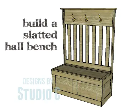 DIY Plans to Build a Slatted Hall Bench_Copy