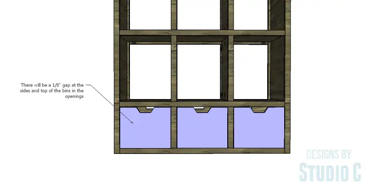 DIY Plans to Build a Reclaimed Bookcase Divider_Bins