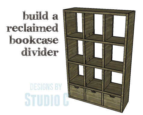 DIY Plans to Build a Reclaimed Bookcase Divider_Copy