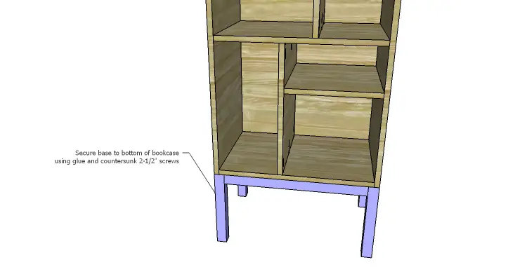 DIY Plans to Build a Daisy Bookcase_Base 2