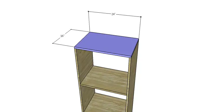 DIY Plans to Build a Daisy Bookcase_Top