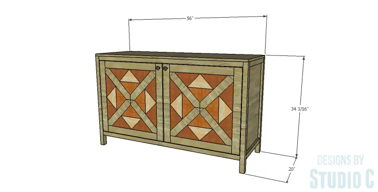 DIY Plans to Build a Mosaic Cabinet