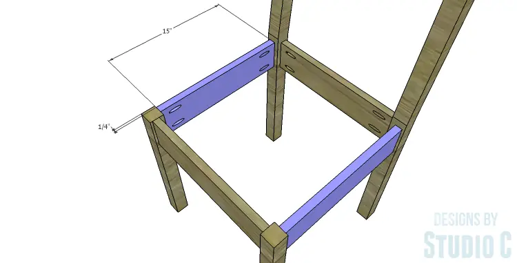DIY Plans to Build a Weatherford Dining Chair_Side Stretchers