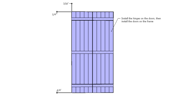 DIY Plans to Build a Shuttered Chalkboard_Doors 2