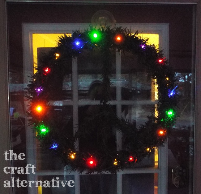 how to make a peace symbol wreath hang it on the door