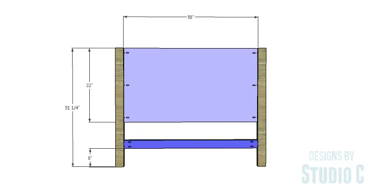 DIY Plans to Build a Monica Headboard_Panel & Stretcher