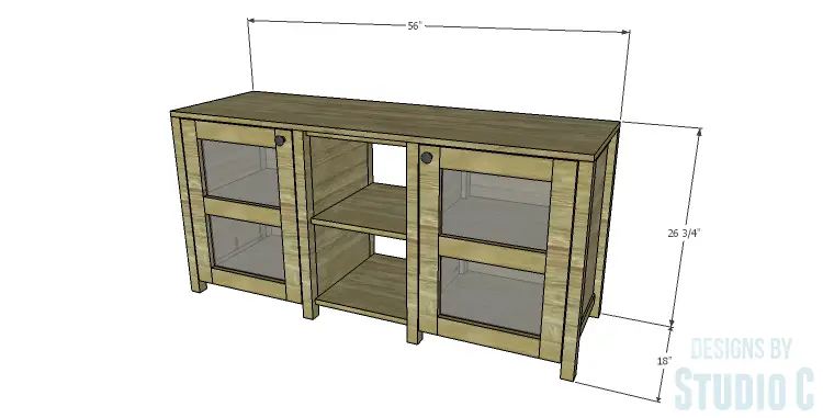 DIY Plans to Build a Connor Media Console