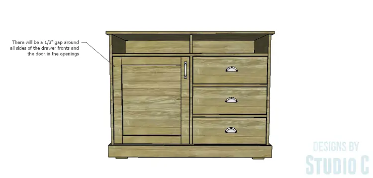 DIY Plans to Build a Brenley Media Console_Door & Drawers
