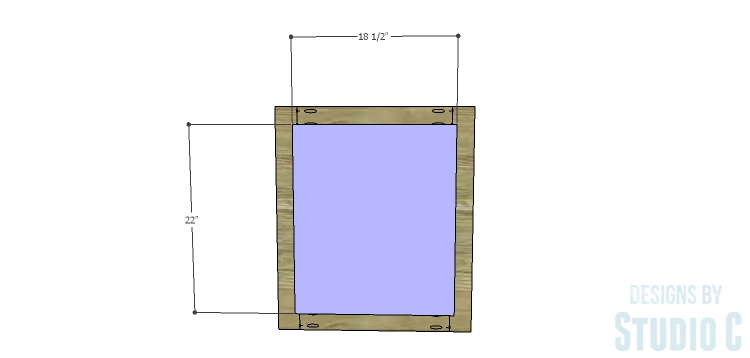 DIY Plans to Build a Brenley Media Console_Door Panel