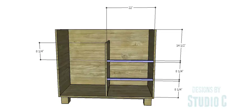 DIY Plans to Build a Brenley Media Console_Drawer Stretchers