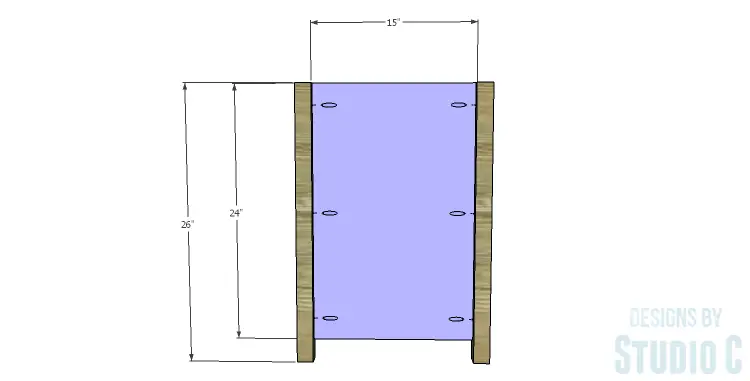 DIY Plans to Build a Connor Media Console_Inner Sides