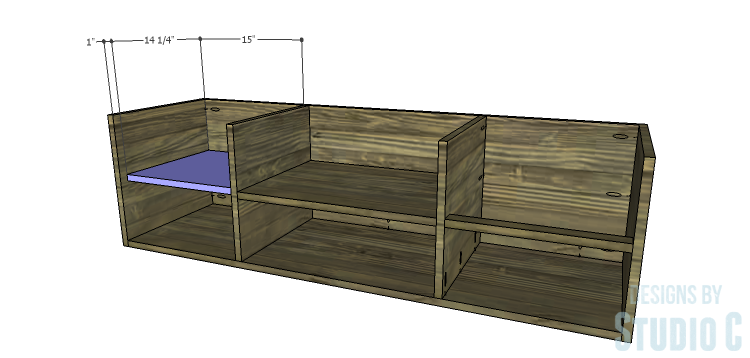 DIY Plans to Build an Ironton Media Console_Cubby Shelf