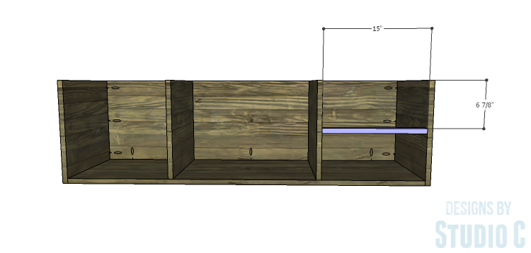DIY Plans to Build an Ironton Media Console_Drawer Divider