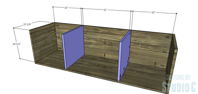 DIY Plans to Build an Ironton Media Console_Larger Dividers