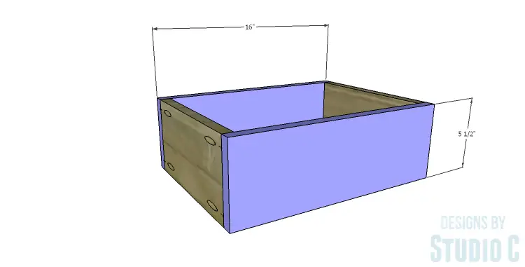 DIY Plans to Build a Myron Sideboard_Drawer FB