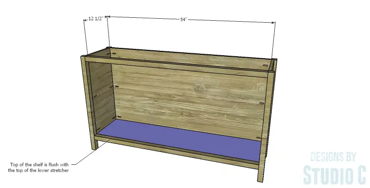 DIY Plans to Build a Myron Sideboard_Shelf
