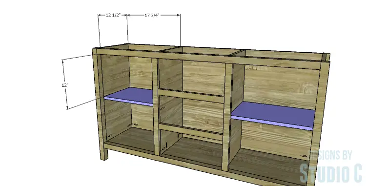 DIY Plans to Build a Myron Sideboard_Shelves